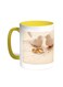 Engagement Rings Printed Coffee Mug Yellow/White 11ounce