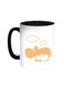 Be A Friend Of Your Child Printed Coffee Mug Black White 11 ounce