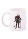 Soldier Printed Coffee Mug White/Black/Red
