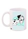 Cartoon Dog Printed Coffee Mug White/Blue/Black 11ounce