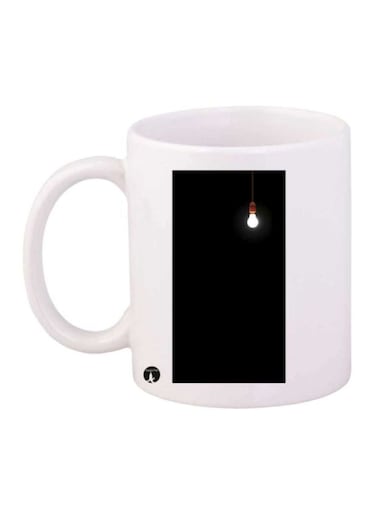 A Lamp Printed Mug White/Black/Brown