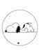 Snoopy Printed Fridge Magnet Multicolour
