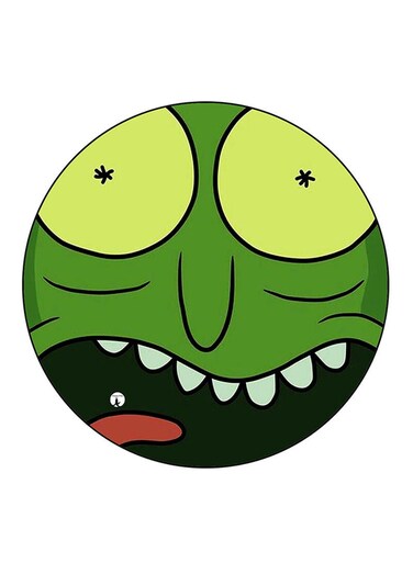 Rick And Morty Printed Fridge Magnet Round Multicolour