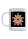 Mandala Printed Mug White/Black/Brown