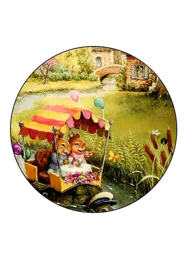 Rabbits Printed Fridge Magnet Multicolour