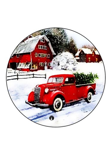 Vintage Art Printed Fridge Magnet Multicolour