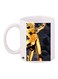 Cartoon Printed Coffee Mug White/Yellow/Grey 11ounce
