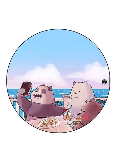 We Bare Bears Printed Fridge Magnet Multicolour