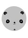 Panda Printed Fridge Magnet Grey