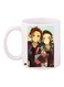 Anime Printed Coffee Mug White/Yellow/Brown 11ounce