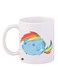 Cartoon Printed Coffee Mug White/Blue/Red 11ounce