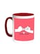 Friends Forever Printed Coffee Mug Red/White 11ounce