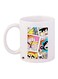 Power Puff Girls Printed Coffee Mug White/Pink/Blue 11ounce