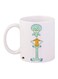 Cartoon Printed Coffee Mug White/Green/Yellow 11ounce