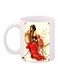 Princess Printed Coffee Mug White/Red/Yellow 11ounce