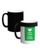 Keep Calm And Drink Coffee Printed Ceramic Magic Coffee Mug Green/White/Black 12ounce