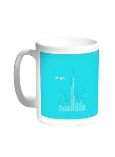 Abstract Drawing - Dubai Towers Printed Coffee Mug White 11ounce