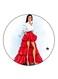 Woman Printed Fridge Magnet Multicolour