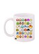 Super Mario Printed Mug White/Blue/Red