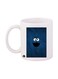 Cockie Monster Video Game Printed Mug White/Blue Standard Size