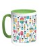 Desserts Fees Printed Coffee Mug White/Green 11ounce