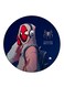 Spiderman Printed Fridge Magnet Round Multicolour