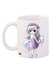 Anime Printed Coffee Mug White/Purple/Grey 11ounce