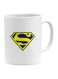Superman Logo Printed Ceramic Mug White