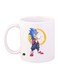 Sonic Video Game Printed Coffee Mug White/Blue/Yellow