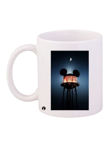 Walt Disney Studio Printed Coffee Mug White/Black/Grey