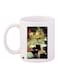 Printed Coffee Mug White/Green/Brown 11ounce