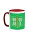 Rock And Roll Printed Coffee Mug Red/White 11ounce