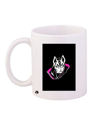 Cartoon Printed Coffee Mug White/Black/Pink