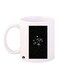 Space Printed Mug White/Black