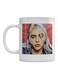Billie Eilish Printed Coffee Mug White/Red/Grey 350ml