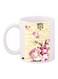 Roses Printed Coffee Mug White/Beige/Pink 11ounce