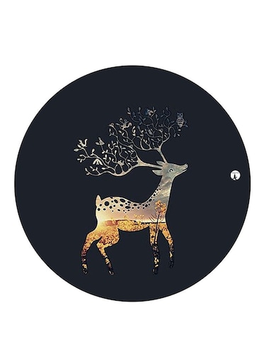 Deer Printed Fridge Magnet Multicolour