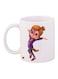Chipmunks Cartoon Printed Coffee Mug White/Purple/Brown 11ounce
