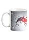 DC Justice League Printed Coffee Mug Grey/Red/White Standard