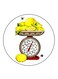 Lemons Printed Fridge Magnet Multicolour