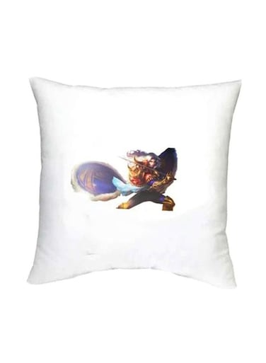 Mobile Legends Printed Decorative Cushion White/Purple/Gold 16x16inch