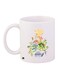 Floral Printed Coffee Mug White/Green/Blue 11ounce