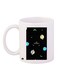 Stars Moon Themed Coffee Mug White/Black/Blue 11ounce
