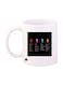 Infamous Video Game Printed Mug White/Black/Yellow Standard Size