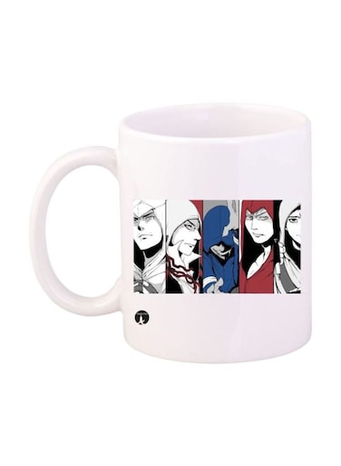 Assassin's Creed Video Game Printed Mug White/Red/Blue Standard Size