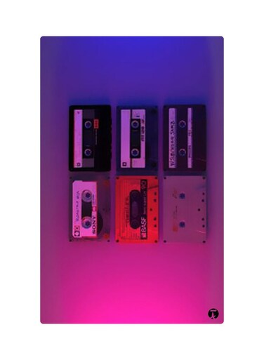 Printed Fridge Magnet Multicolour 8.5x0.4x5.5cm