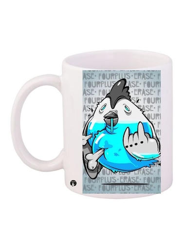 Anime Printed Coffee Mug White/Grey/Blue