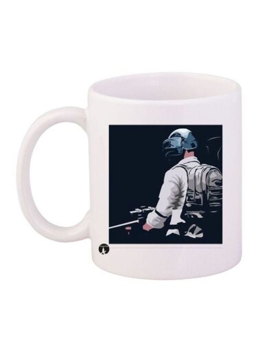 PUBG Printed Coffee Mug White/Black/Blue