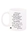 Quote Printed Coffee Mug White/Black 12ounce