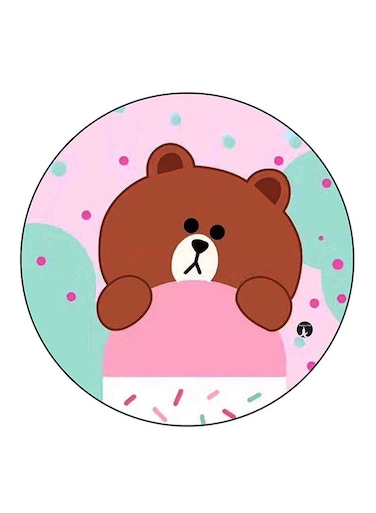 Bear Printed Fridge Magnet Multicolour
